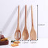 Delicate Wooden Utensils for Cooking, Set of 3 Acacia Wooden Spoons, Spatula Set, Safe for Nonstick Cookware, Easy to