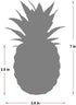 Artificial Potted Pineapple Decor - Fake Pineapple Home Office Kitchen Table Decoration (Yellow)
