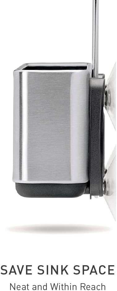 simplehuman Brushed Stainless Steel Slim Sink Caddy for Sponges