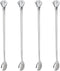kilofly Rhinestone Party Stir Bar Spoon, Value Pack, Set of 4