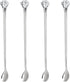 kilofly Rhinestone Party Stir Bar Spoon, Value Pack, Set of 4