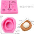 2Pcs/Set Baseball Fondant Mold for Cake Decorating, Silicone Chocolate Candy Sugar Paste Mold