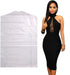 Pack of 50 Garment Bag Transparent Clothing Dust Cover for Dustproof Hanging Clothes, Suit Dress Jacket Cover for