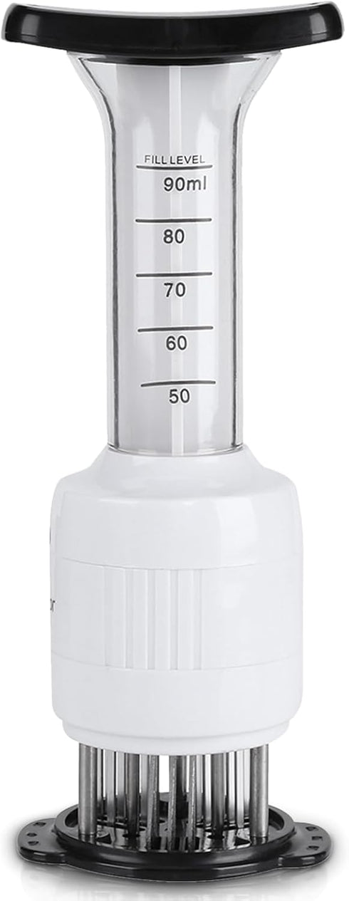 Stainless Steel Marinade Meat Injector, Tenderizer Needle Flavor Syringe for Cooking Meat, Poultry, BBQ