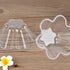 SOUJOY 100 Pack Ice Cream Cup, 8.5Oz Clear Flower Shape Disposable Dessert Serving Bowl