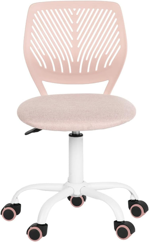 360 29.5"-34.3", FurnitureR Writing Task Chair for Teens Boys Girls Rolling Wheels Fabric Soft Pad Seat Breathable