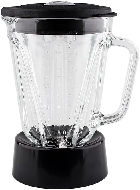 Replacement Parts 5 Cups Glass Jar with SPB-7CH-LR Collar and Blade, Compatible with Cuisinart Blender