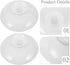Zerodeko Ceramic Tea Cup Lid: Replacement Tea Pot Teacup Ceramic Lid Drink Cover - White