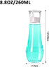 ZOBONETI 8.8 OZ, Set 2 Mouthwash Dispenser For Bathroom, Glass Mouth Wash Dispensers With Cup, Mouthwash Container