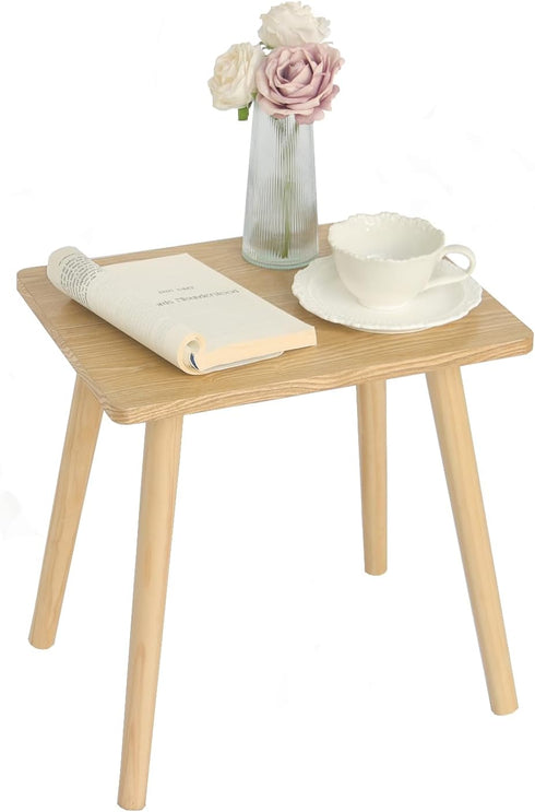 AWASEN Side Table, Small End Accent Table for Living Room Bedroom Office Small Spaces, Modern Wood Side Table