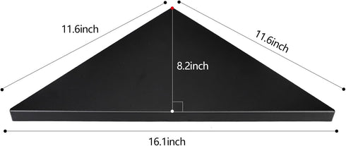 evron Corner Mounting Shelf, Easy to Install Wall Corner Shelf, Set of 2