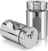Accmor 2pcs Stainless Steel Salt and Pepper Shakers, Adjustable Pour Holes, Silver Spice Dispenser