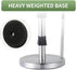 Paper Towel Holder, Standing Weighted Base Non-Slip Stainless Steel Dispenser for Kitchen Countertop and Tabletop