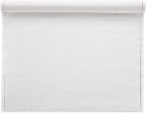 MY DRAP Washable and Reusable Cloth Placemat - 17.7 x 12.6 in, 12 Per Roll, Cotton Cream