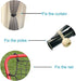 Universal Bungee Kit Parts for Blackout Roller Up Blinds (2 Set, Sand) Sun Shades