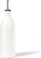 Fox Run White Ceramic Oil Bottle, 17 oz/500 ML Olive Oil Dispenser
