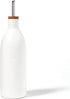 Fox Run White Ceramic Oil Bottle, 17 oz/500 ML Olive Oil Dispenser
