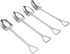 Ice Cream Spoon, Stainless Steel Cute Shovel Spoon, Reusable Sugar Dessert Cake Spoon for Home Cafe (4 Pointed Shovel)