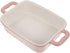YARDWE Pink Ceramic Loaf Pan Baking Dish, Rectangular Bakeware, Casserole Dish, Serving Plate Tray