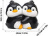 Cute Hug Penguins Decorative Bookends, Unique Animal Book Ends to Hold Books Creative Resin Book Holder Stopper
