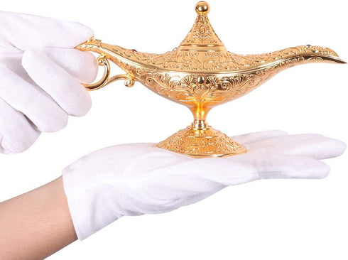 Gusnilo Rare Legend Aladdin Magic Lamp Collector's Edition, Alloy Color