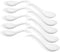 Bright White 6.7 Inch Asian Soup Spoons Set of 10, Ultra-fine Porcelain Tablespoon for Ramen, Pho, Cereal