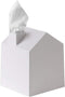 Umbra Casa Tissue Box Cover - Adorable House Shaped Tissue Box Holder for Bathroom, Bedroom or Office, White