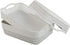 White Plastic Storage Basket Tray, Large Pack of 6