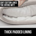 Gorilla Grip Silicone Oven Mitts Set, 12.5 in, Almond - Heat & Slip Resistant, Waterproof, BPA-Free, Cotton Lining
