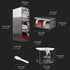 MARWENSED 3 (2 Salt Container With Lid And Spoon, Clear Seasoning Rack Spice Pots, Piece Seasoning Box For Home Kitchen