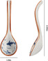 4pcs Asian Ceramic Soup Spoon Set, Korean Ramen Spoons, Japanese Porcelain Soup Spoon for Noodles, Pho, Dumplings