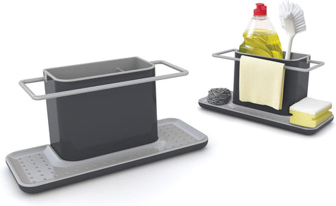 85070 Joseph Joseph Sink Caddy Kitchen Sink Organizer Sponge Holder Dishwasher-Safe, Large, Gray