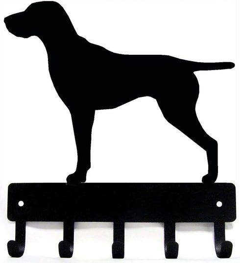 GSP German Shorthaired Pointer Key Holder Dog Leash Hanger, Large 9 inch Wide with 5 Hooks, Made in USA