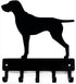 GSP German Shorthaired Pointer Key Holder Dog Leash Hanger, Large 9 inch Wide with 5 Hooks, Made in USA