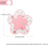 Sakura Coffee Cup Mat Kawaii Coaster - 2PCS Cute Cherry Blossom PVC Anti-Skid Pad for Desk