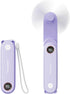 SWEETFULL Portable Handheld Mini Fan with LED Display, 2-in-1 USB Rechargeable Fan & Flashlight