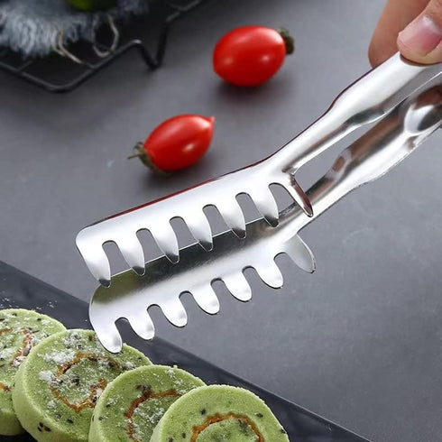 2 Pieces Spaghetti Spoon Set, Durable Stainless Steel Pasta Fork and Spoon, Heat Resistant 12 inch Pasta Server and
