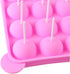 CCINEE 20 Cavity Silicone Cake Pop Mold with 30 pcs Clear Cellophane Treat Bags, 20 pcs Lollipop Sticks, 30 pcs Twist