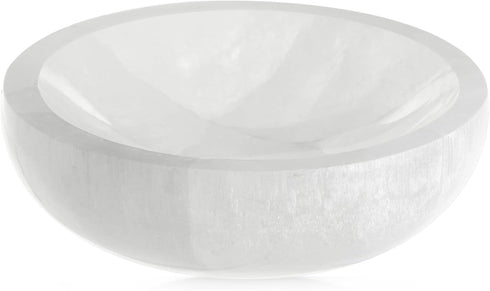 IMPRESA 4-Inch Selenite Charging Bowl for Cleansing and Recharging Crystals, Meditation, Positive Energy, Home Decor -