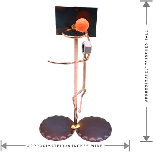 Basketball Lay Up Collectible Handmade Metal Art Figurine, Desk Accessories, Trophy, Office D cor, Sports Gift