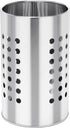 EORTA Stainless Steel Kitchen Utensil Holder, Flatware Cylinder Draining Organizer with Round Drain Holes