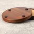 Sets Set 6 4.33in WLWNWFT Wood Cork Coasters for Drinks Absorbent with Holder, WLWNWFT Acacia Wood Coaster Rustic