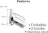 MOTONG Stainless Steel Microwave Oven Wall Mount Stand, Holder Shelf with Removable Hook
