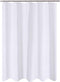 N&Y HOME Fabric Shower Curtain Liner 60 x 72 inches, Hotel Quality, Washable, Water Repellent, White Bathroom Curtains