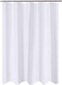 N&Y HOME Fabric Shower Curtain Liner 60 x 72 inches, Hotel Quality, Washable, Water Repellent, White Bathroom Curtains