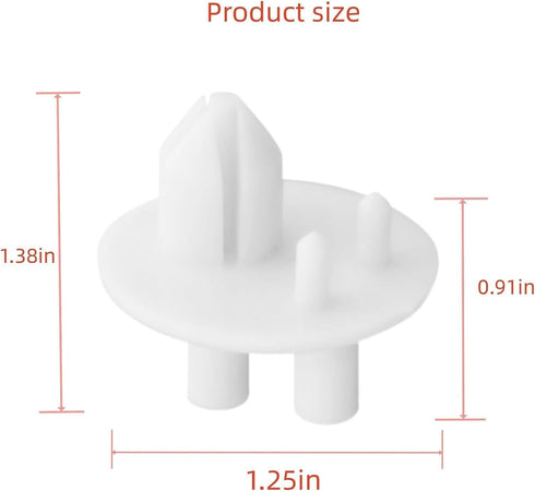 Replace 241993001 Crisper Cover Support for Refrigerator Shelf, 4 Pack