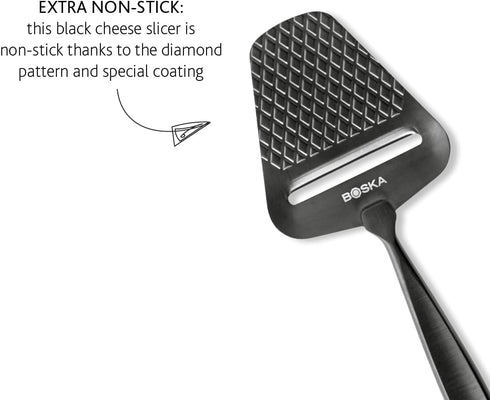 BOSKA Cheese Slicer, Average Size, Black