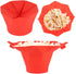 Red Folding Popcorn Bowl, Microwave Oven Popcorn Popper, DIY Silicone Maker for Home Kitchen