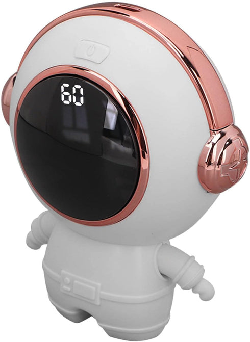 Mini Heater, Rechargeable Pocket Warmer, Portable USB Digital Fast Heating Electric for Winter (White)