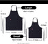 Kids Adjustable Bib Apron and Chef Hat Set, 2 Pockets, Cute Black Kitchen Apron for Boys Girls Cooking (2-5 Year)